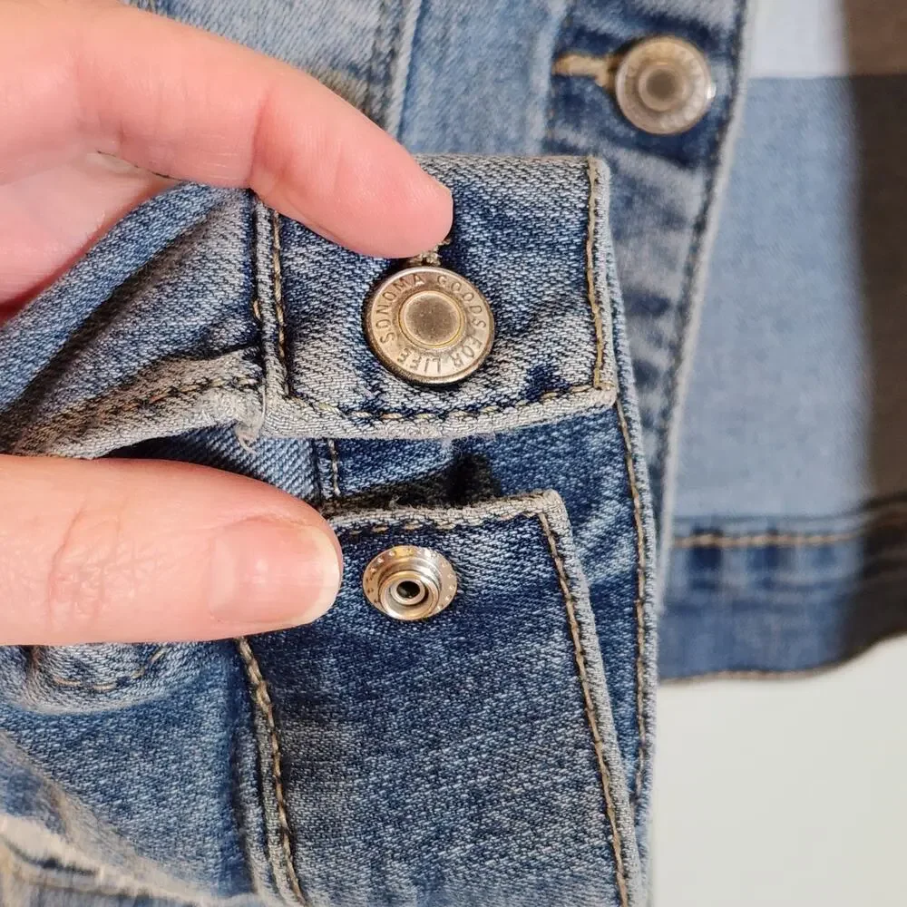 CUSTOM Hand Embroidered Denim Jacket with Beads, Child Size 6